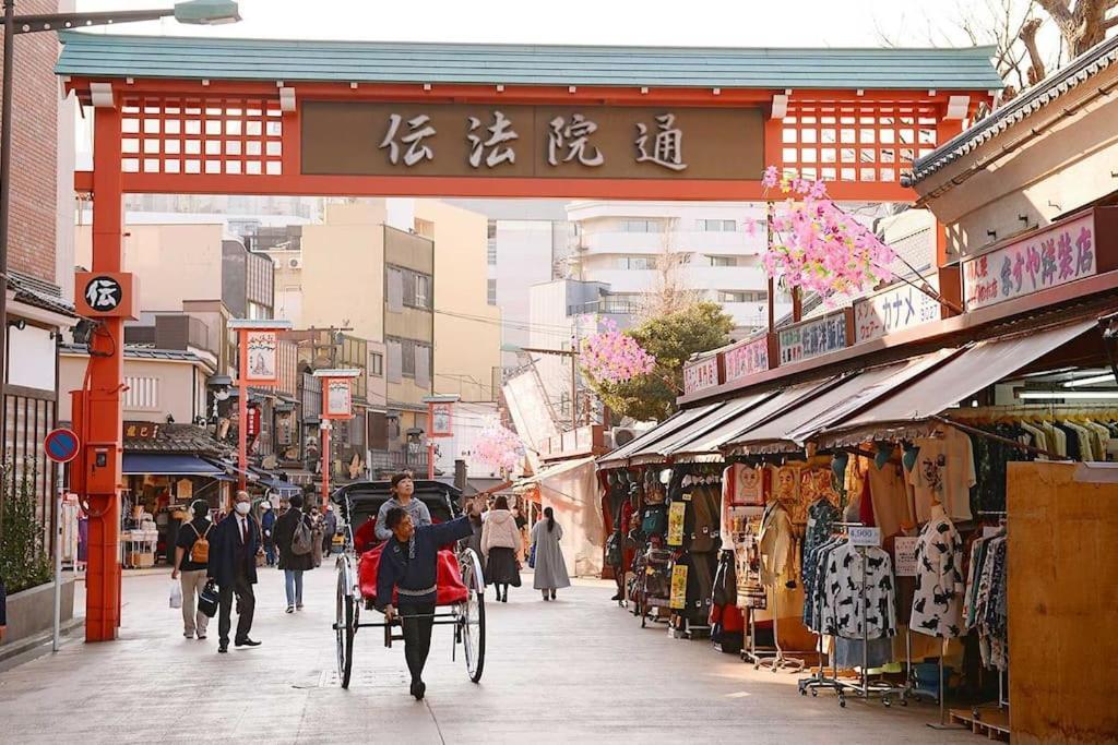 403 Oshiage Sta 3Mins Walk! Wi-Fi & Elevator 4Pax Apartment โตเกียว ภายนอก รูปภาพ